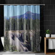 Scenic Forest and Mountain View Shower Curtain