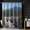 Scenic Forest and Mountain View Shower Curtain