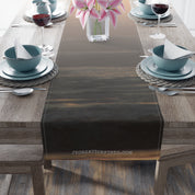 Ocean sunset table runner with "JKCREATIONFIND.COM" text.