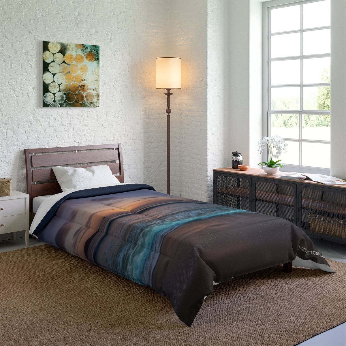 Dreamy Ocean Sunset Coastal Theme Bedding Product