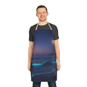 Stunning Night Sky Ocean Waves Design Apron