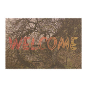 Rustic Welcome Mat with Tree Branch Design