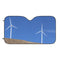 Wind Turbine Scene Car Sunshade for Eco Lovers