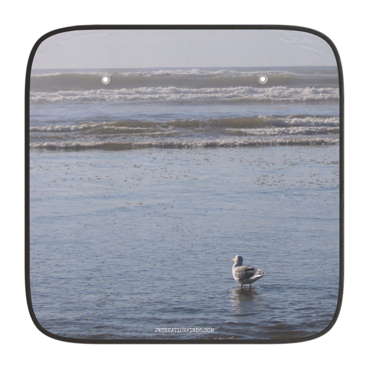 Ocean View With Seagull Car Side Window Sunshade