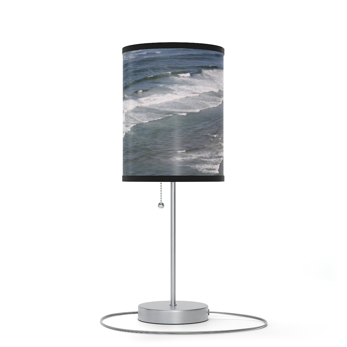 Ocean Wave Print Decorative Table Lamp Product