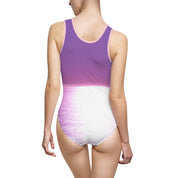 Purple and White Gradient Design Swimsuit Product