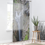 Waterfall Window Curtain, Nature Inspired, Scenic Views, Landscape Design, Relaxing Home Decor, Peaceful Atmosphere, Mountain Stream