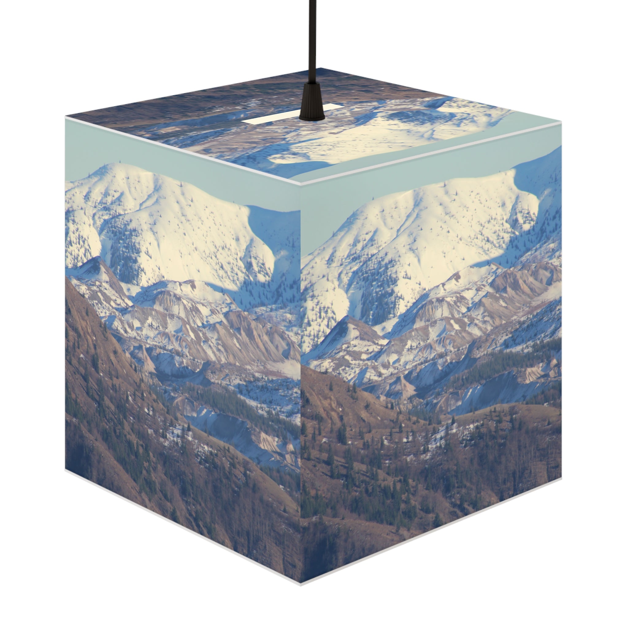 Snowy Mountain Vista Cube Pendant Light Fixture product type