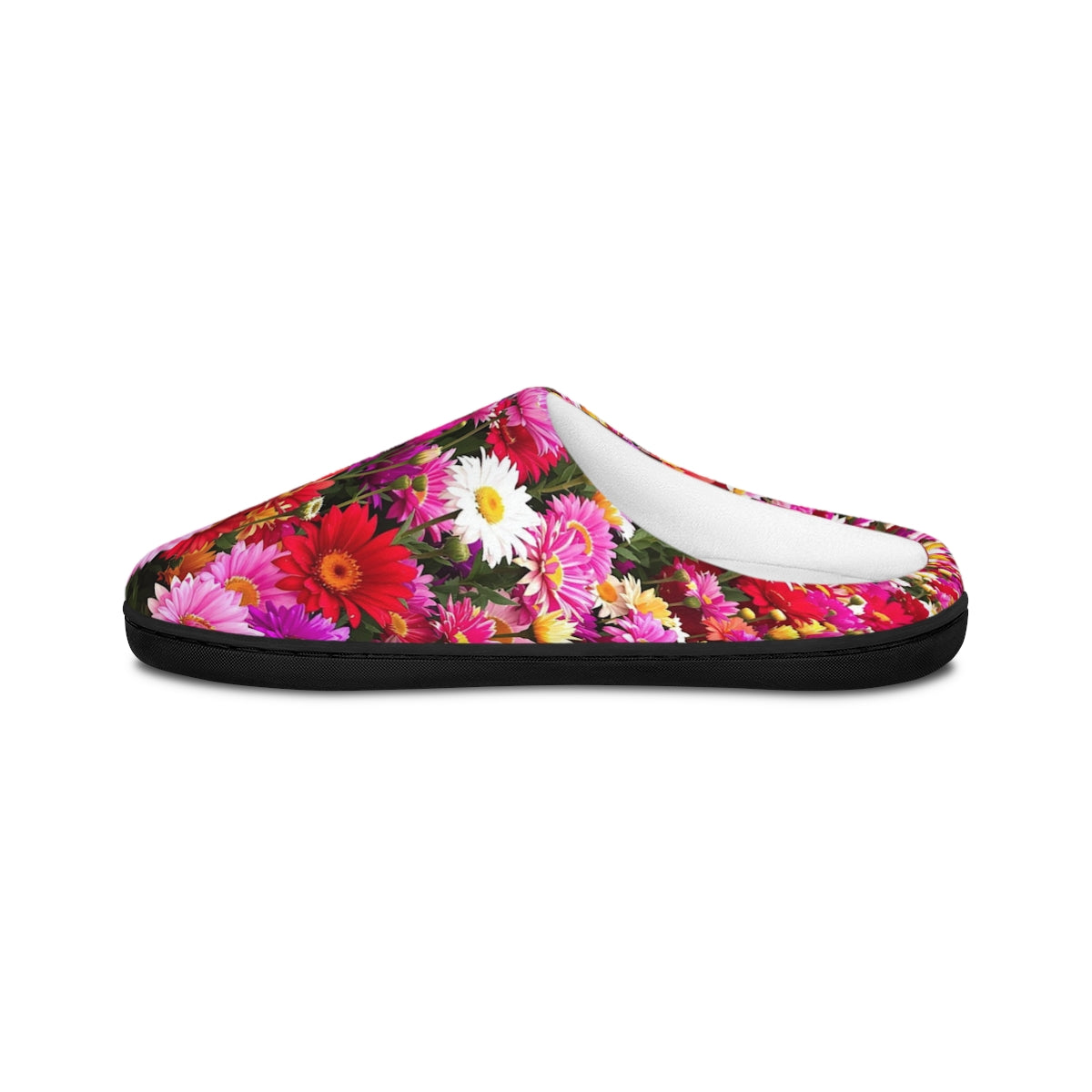 Bright Floral Pattern Indoor Home Slippers Product