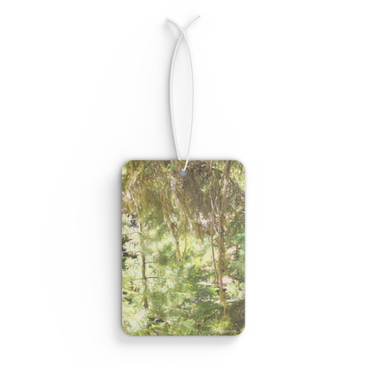 Forest Scenery Rectangular Hanging Air Freshener