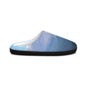 Blue Mountain Landscape Print Comfy Indoor Slippers