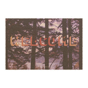 Welcome Forest Scene Doormat for Entrance Decor