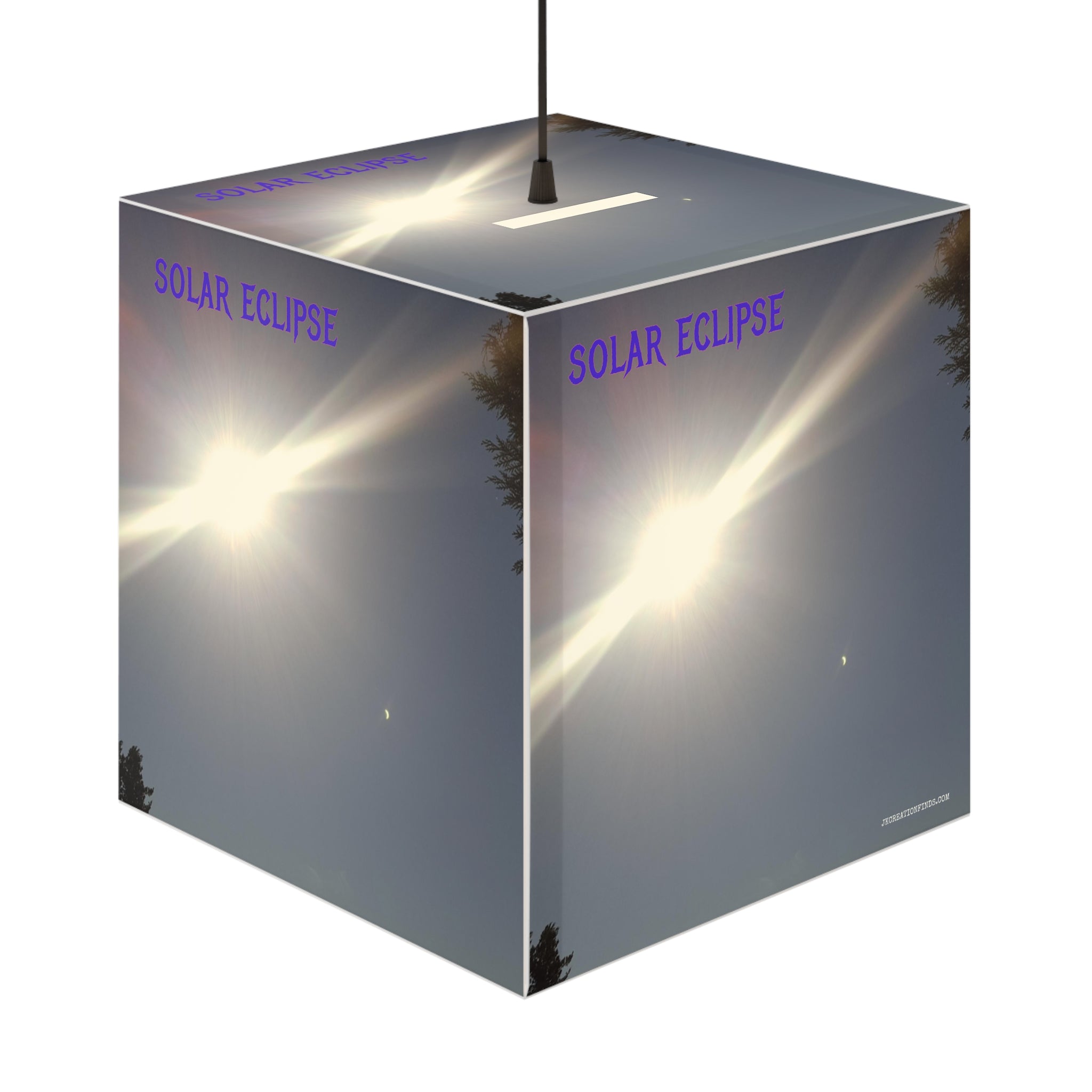 Solar Eclipse Celestial Pattern Square Box Decor product type
