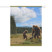 Bigfoot Family in the Forest Wall Hanging Artwork Decor