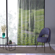 Meadow Window Curtains, Mountain Scene Curtains, Nature Inspired Decor, Forest Landscape, Peaceful Home Decor, Scenic View Curtains