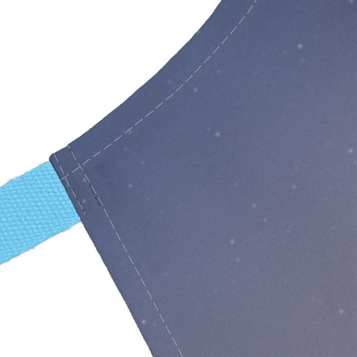 Blue and Grey Tote Bag with Reinforced Stitching
