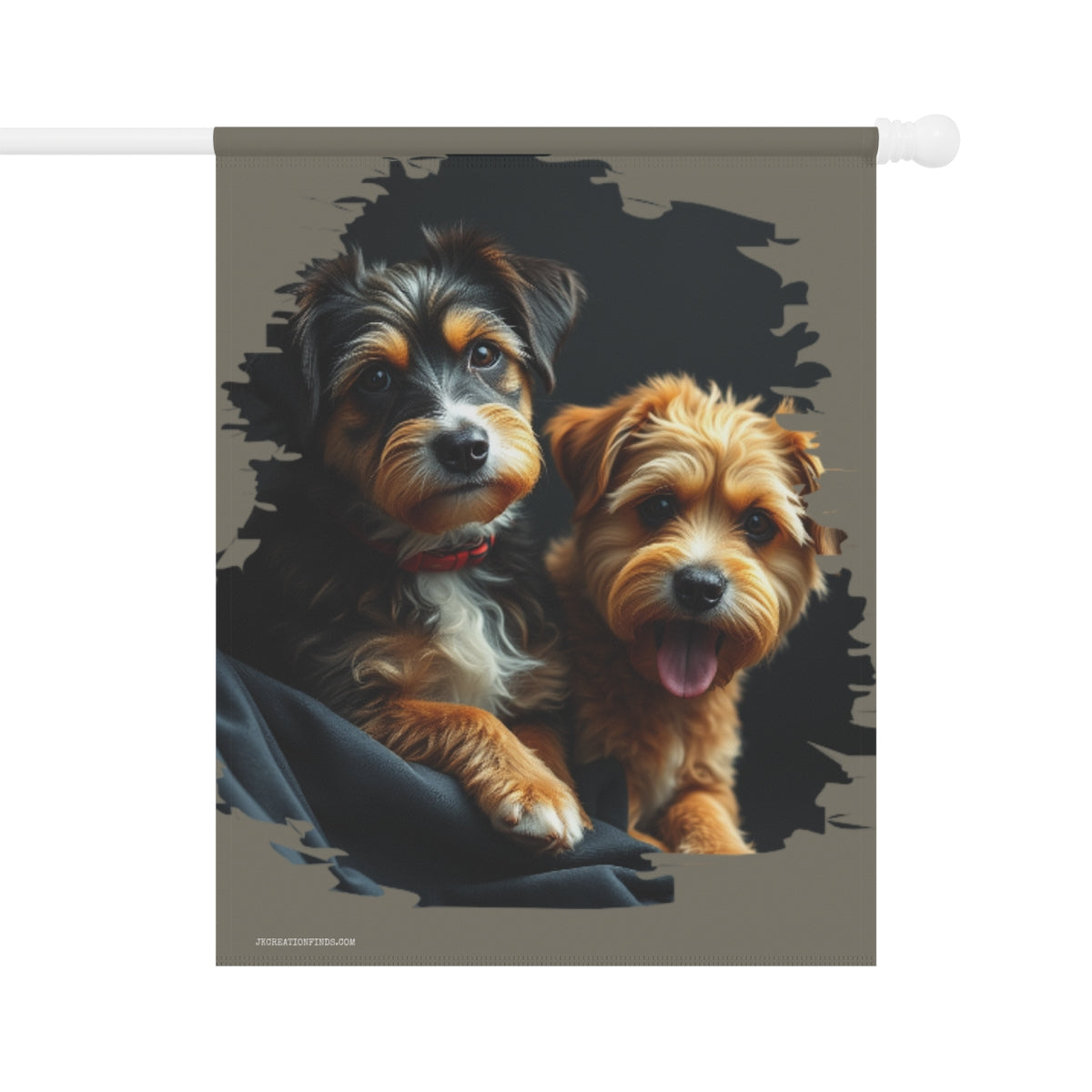 Adorable Dogs Printed Outdoor Garden Flag Decoration