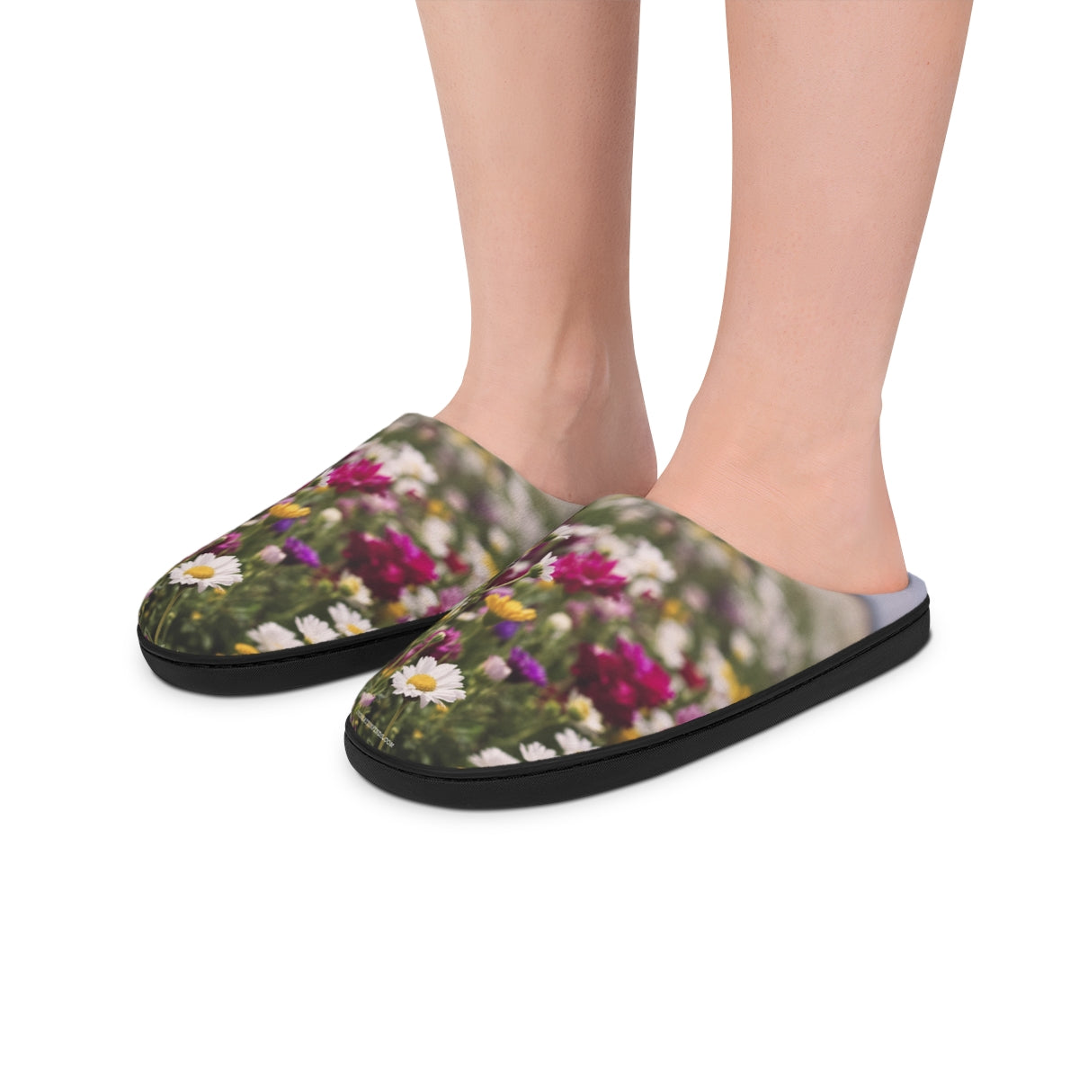 Colorful Floral Print Cozy Indoor Footwear