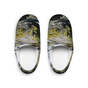Scenic Rock and Moss Print Cozy Indoor Slippers