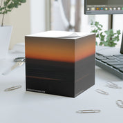 Stunning Sunset Ocean View Art Block for Desk Decor