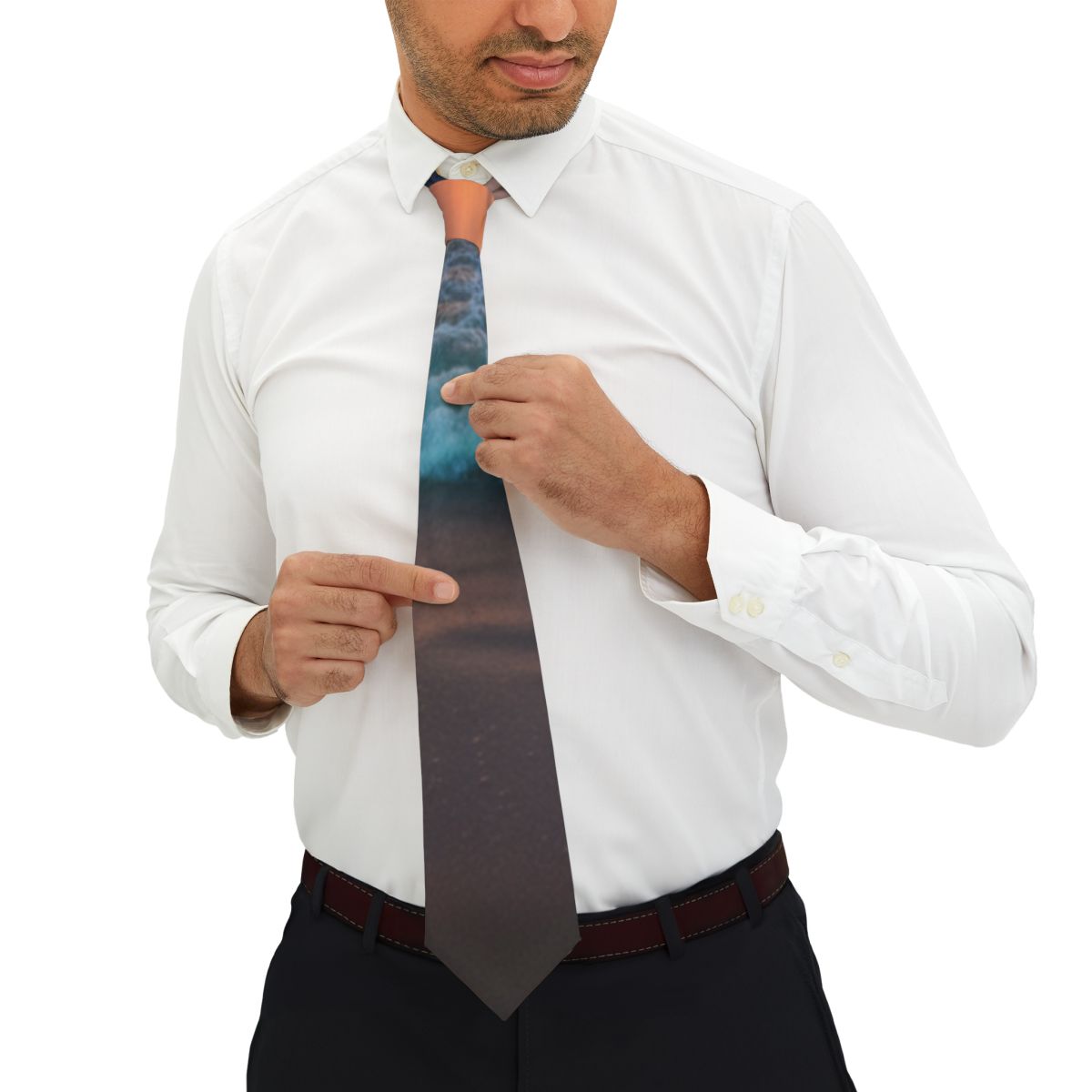 Stunning Sunset Scenic Landscape Men's Tie