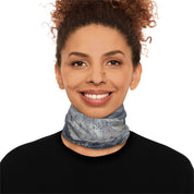 Versatile Blue Ocean Design Neck Gaiter for Outdoor Activities