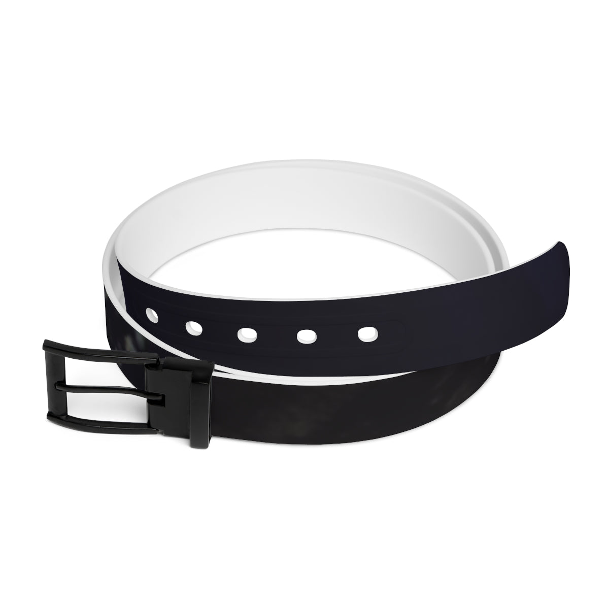 Black and White Reversible Belt Fashion Accessory