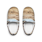 Beach Sand and Ocean Wave Printed Cozy House Slippers