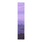 Purple landscape panorama on a long, narrow fabric banner.