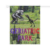 Geriatric Park Funny Yard Decoration Banner