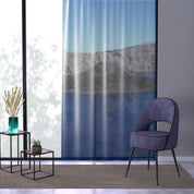 Scenic Mountain and Lake View Curtain Panel