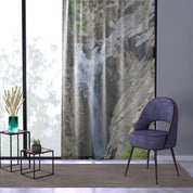 Waterfall Window Curtain, Nature Inspired, Scenic Views, Landscape Design, Relaxing Home Decor, Peaceful Atmosphere, Mountain Stream
