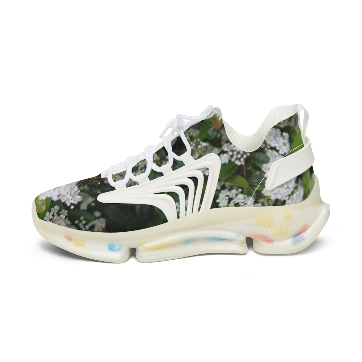 Floral Pattern Athletic Sneakers Trendy Footwear