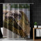 Majestic Owl in Flight Shower Curtain for Nature Lovers