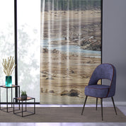 Deforested Landscape Window Curtain, River Stump Decor, Nature Window Covering, Rustic Cabin Home Decor, Eco Friendly Room Darkening