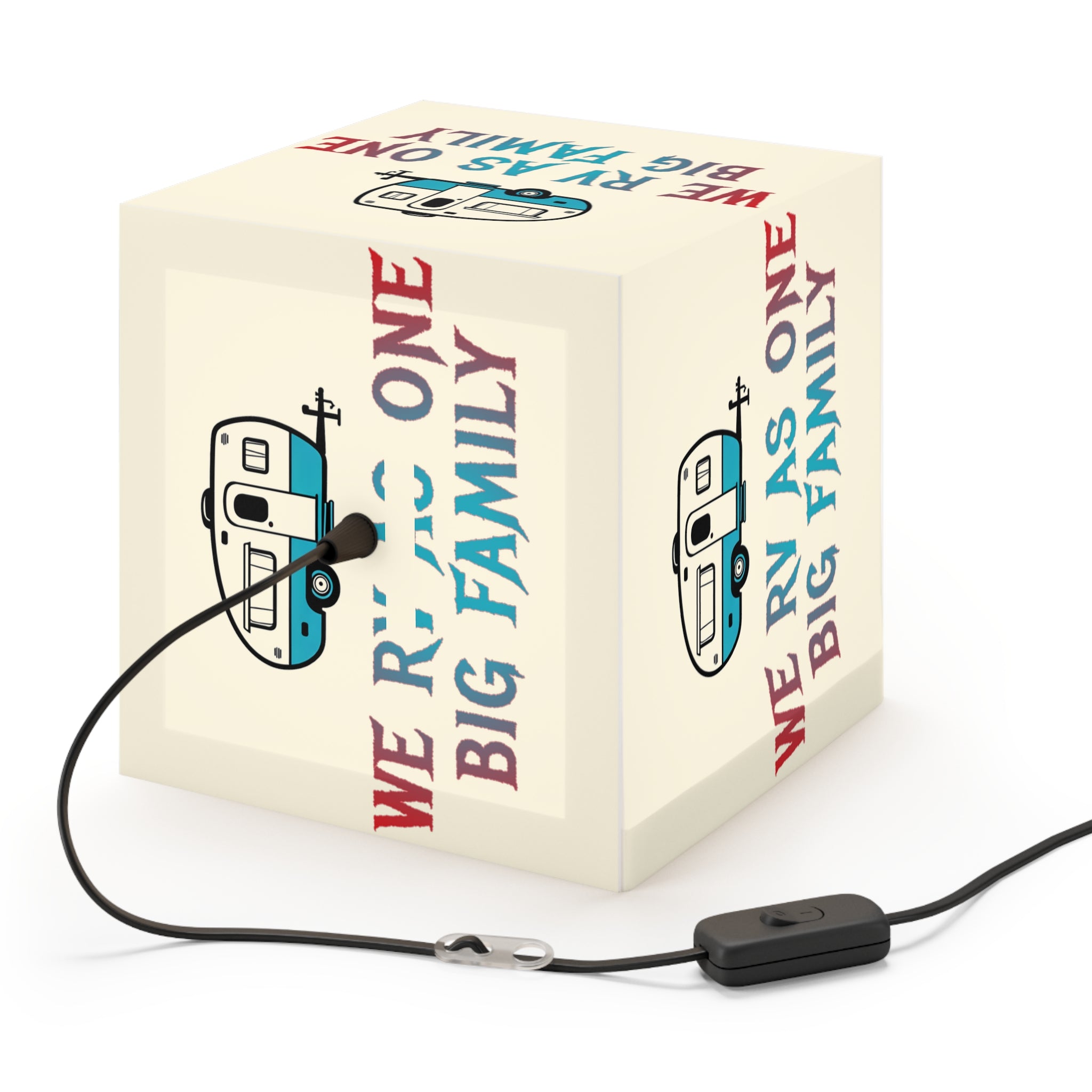 RV Camper Family Light Cube We RV As One Big Family product type