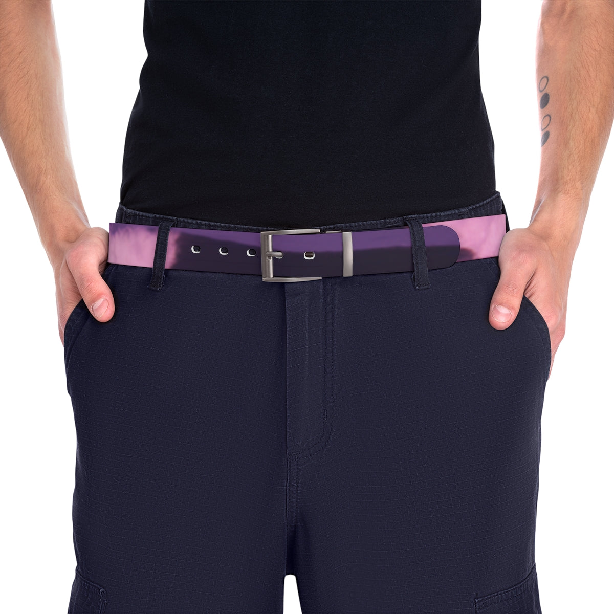 Stylish Purple Pink Gradient Design Belt Accessory