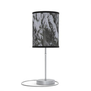 Snowy Mountain Printed Table Lamp Decor Piece