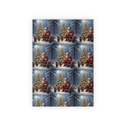 Santa Claus and Christmas Tree Winter Wonderland Design