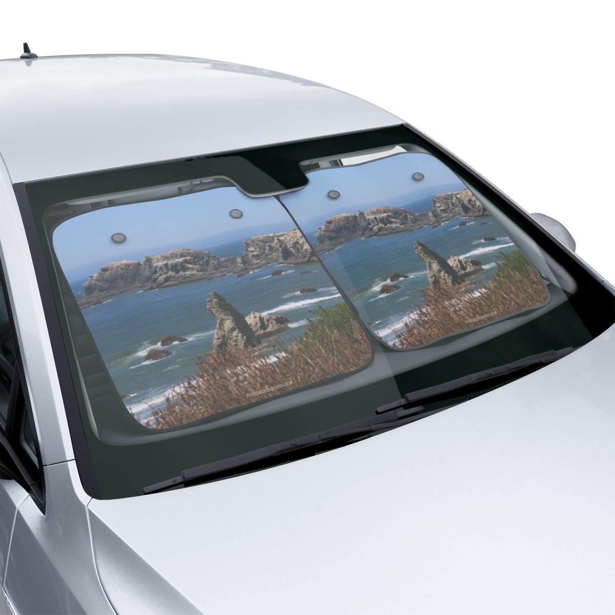 Coastal Landscape Car Windshield Sun Shade Cover