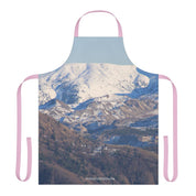 Snow-Capped Mountain Scenic Print Apron for your kitchen