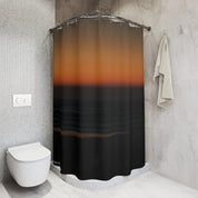 Sunset Over Ocean Art Print Shower Curtain for Bathroom Decor
