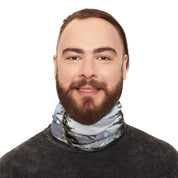 Scenic Mountain Print Neck Gaiter for Outdoors Use