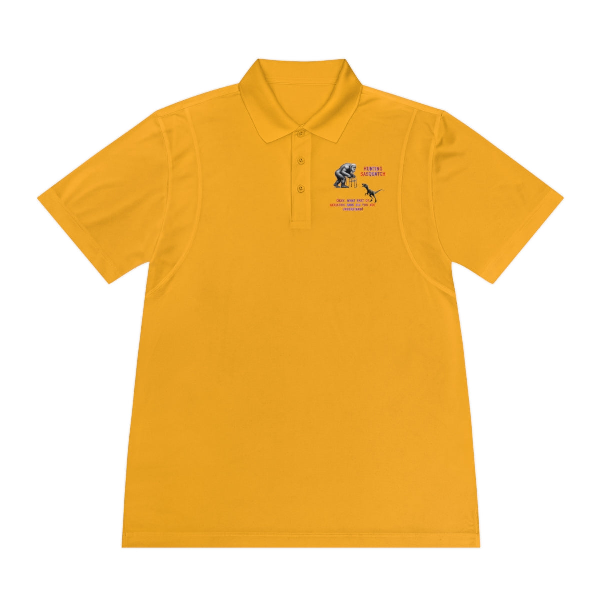 Stylish Yellow Polo Shirt with Embroidered Design