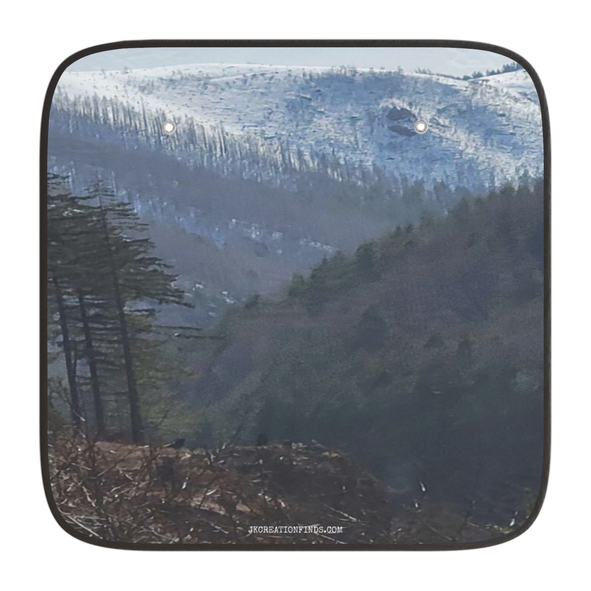 Mountain Landscape Design With Trees Car Sun Shade