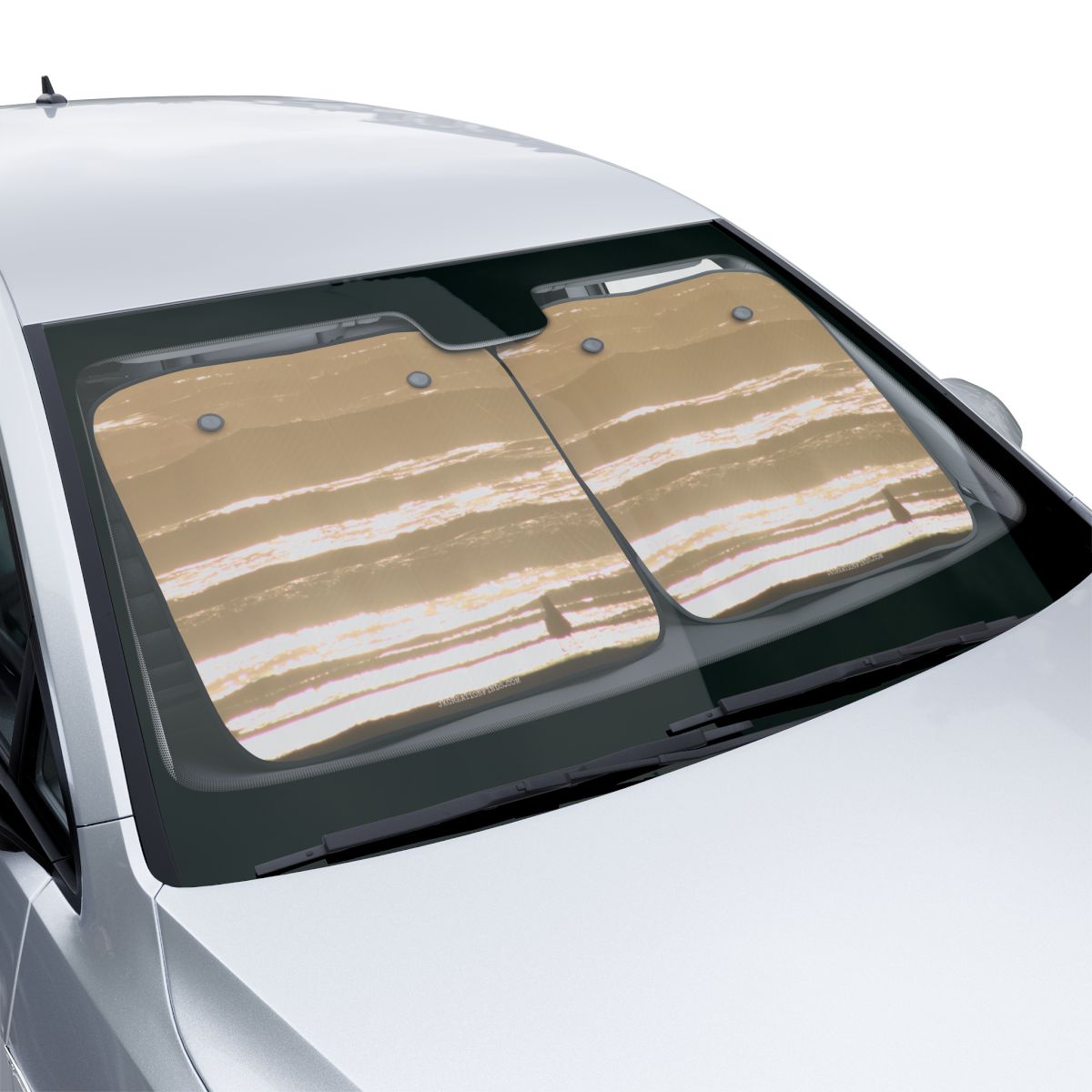 Beach Sunset Print Universal Fit Car Sunshade