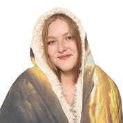 Cozy Hooded Blanket with Warm Fluffy Interior Design