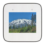 Stunning Snow-Covered Mountain Scene Sunshade