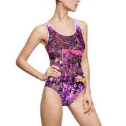 Floral Garden Print Women's One-Piece Swimsuit