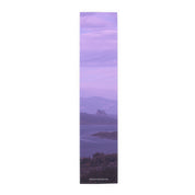 Lavender sky over water and distant hills, with "JEQREATIONFINDS.COM" text.